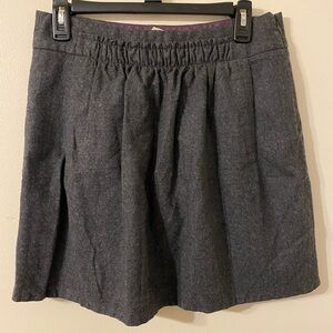 J. Crew Gray Purple Lined Wool Blend Mini Skirt Size 6‎